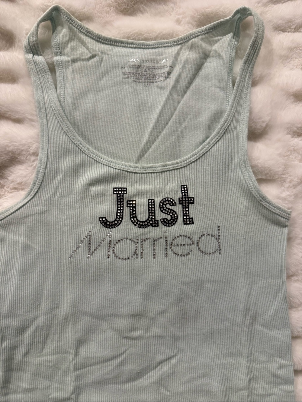 Victoria’s Secret bridal collection Just Married Light Mint Tank Top - Women